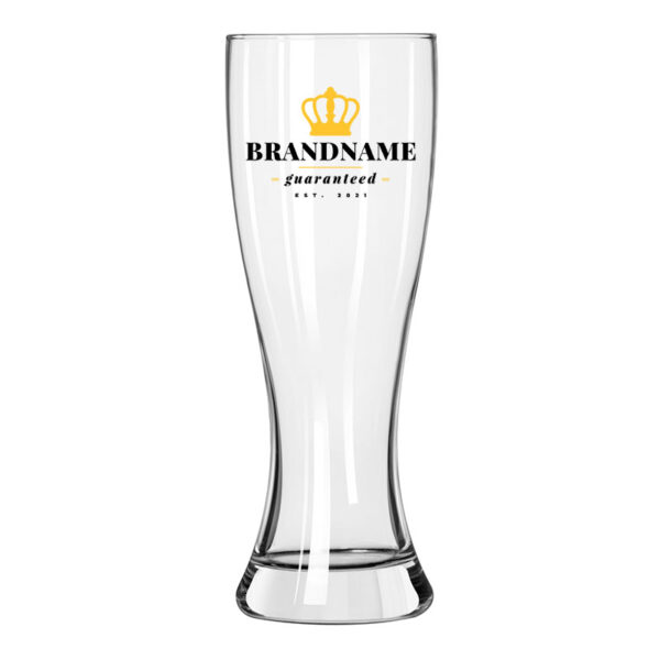 Whether it’s a golden ale, smooth lager, or wheat beer, the clear design of this tall 23 oz Giant Beer glass provides clarity and brilliance at your next event.