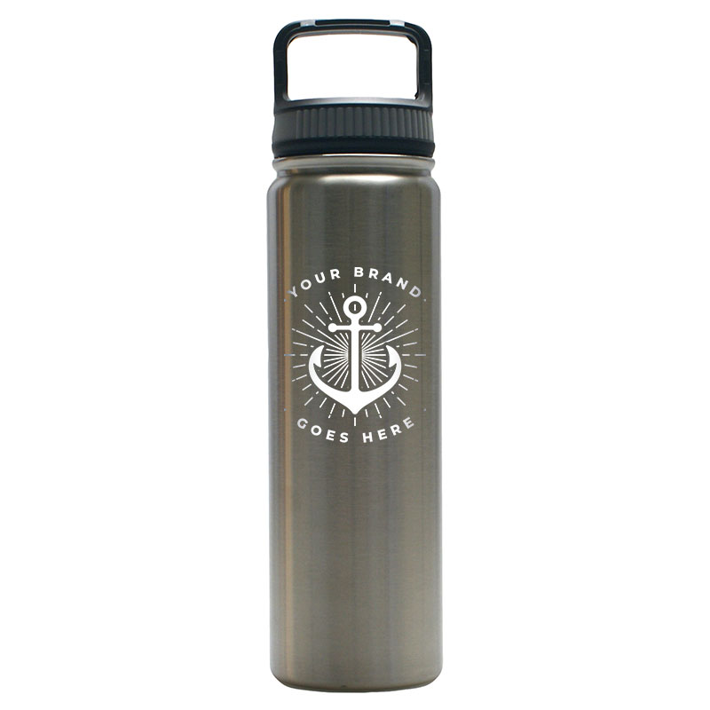Featured image for “23.5 oz Brushed Stainless Steel Double Wall Bottle”
