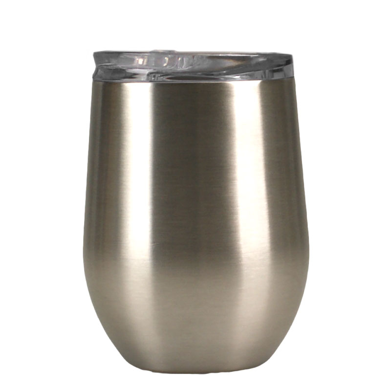 Featured image for “12 oz Brushed Stemless Wine Tumbler”