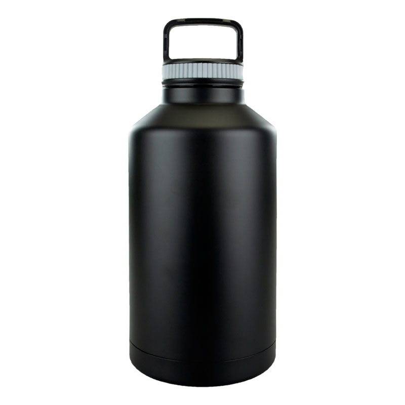 Featured image for “64 oz Matte Black Stainless Steel Double Wall Growler”