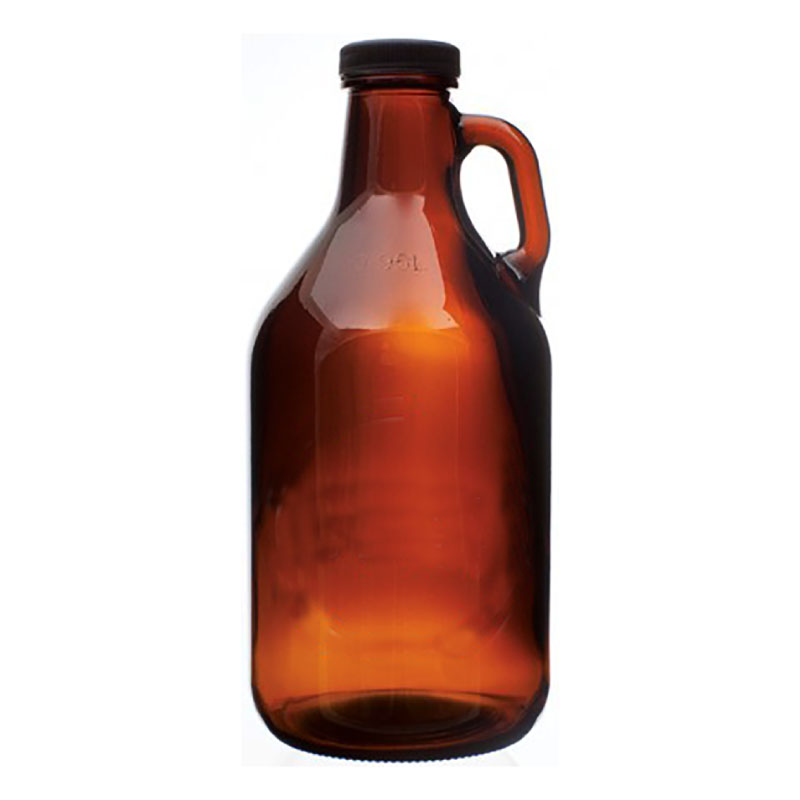 Featured image for “32 oz Handled Amber Growler”