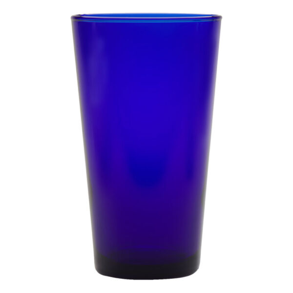 16 oz Cobalt Mixing Glass used for serving beer, water, mixed drinks, and other beverages
