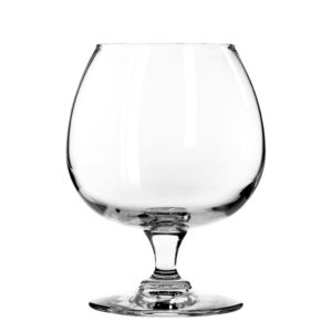12 ounce glass brandy snifter used for serving alcoholic beverages