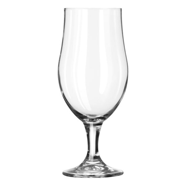 16.5 ounce tulip style beer glass used for serving craft beers