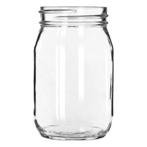 16 ounce drinking jar used for mixed drinks, water, juices, and other various drinks